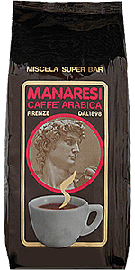 Manaresi Espresso Super Bar Brown 1kg Bohnen