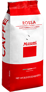 Musetti Kaffee Espresso Miscela Rossa 1kg Bohnen