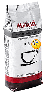 Musetti Kaffee Espresso Santos 1kg Bohnen