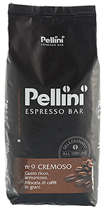 Pellini Espresso Bar N° 9 Cremoso Kaffee 1kg Bohnen